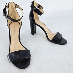 Nine West Black‎ Ankle Strap Heels